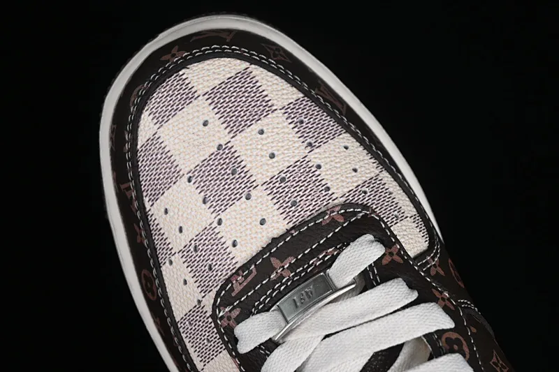 All categories Nk Air Force 1 Air Force series Nk Air Force 1 Mid Air Force mid-top Nk Air Force 1'07 Mid LV joint-classic brown print Air Force 1 mid-top casual sneakers DV0688-200
